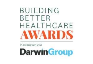 Building Better Healthcare Awards logo, incorporating the Darwin Group logo